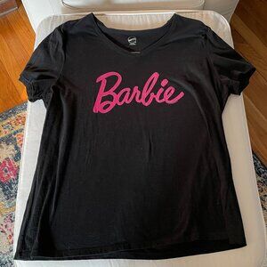 Barbie Black and Pink T Shirt-XL